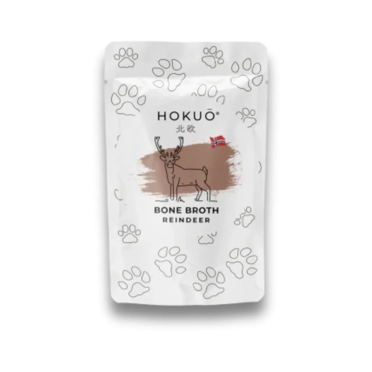 Hokuo Reindeer Bone Broth 100 ml - naturlig rensdyrsuppe til hunde og katte